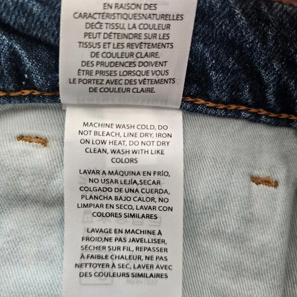 Reformation Val 90s Mid Rise Straight Jeans 31 Blue Vented Let Down Hem NWT